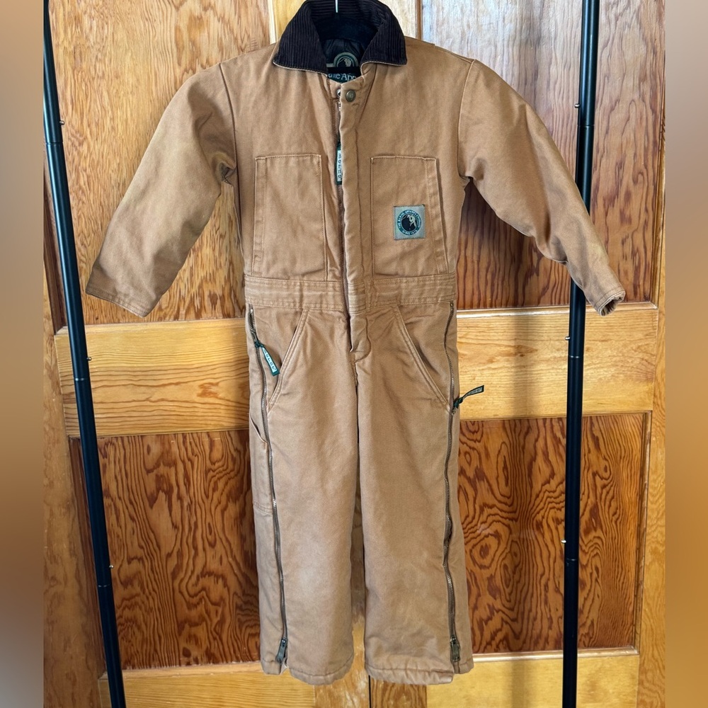 Boys Small Berne Brown Coveralls